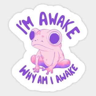 I’m awake - why am I awake Sticker